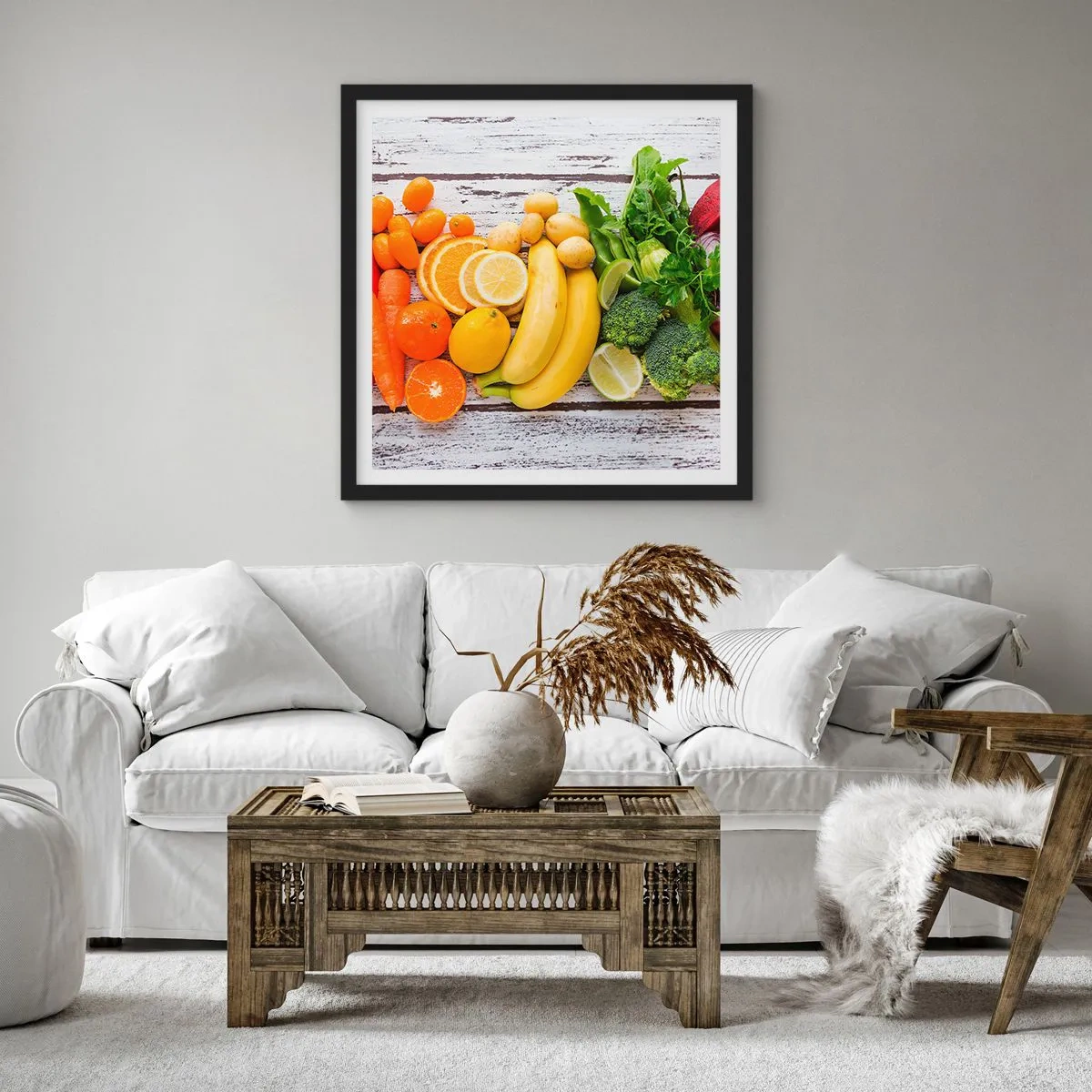 Affiche dans un cadre noir - Poster - Ce n'est pas suffisant? - 40x40 cm