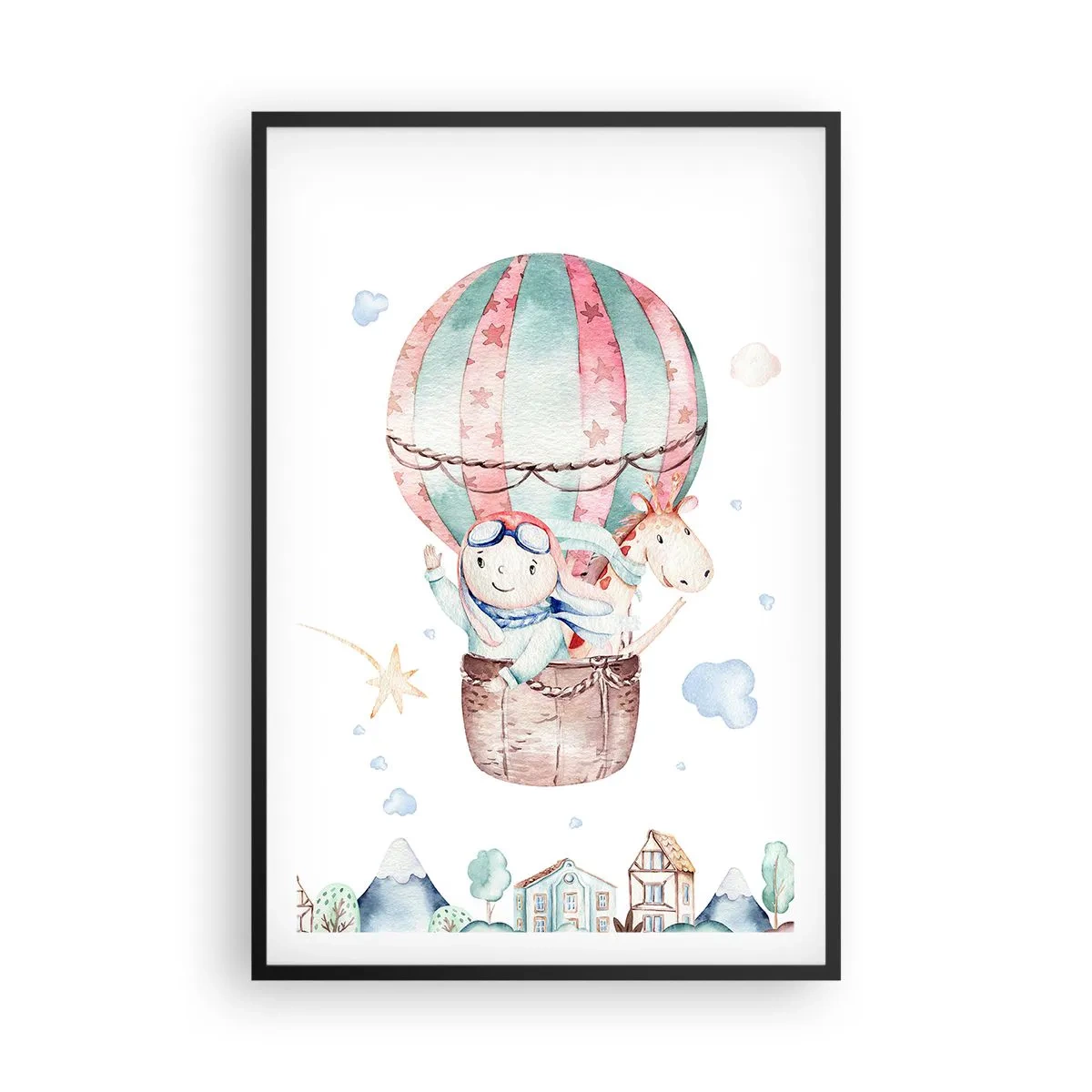 Affiche dans un cadre noir - Poster - Nous serons de retour bientôt! - 61x91 cm