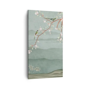 Impression sur toile - Image sur toile - Printemps oh c'est toi - 45x80 cm