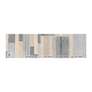 Échantillon de Papier Peint Premium Canvas - Composition : se tenir droit - Abstraction, Lignes, Pastel - 100x30 cm