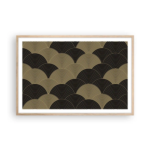 Affiche dans un chêne clair - Poster - Unité dans la multiplicité - 91x61 cm