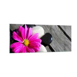 Impression sur verre - Image sur verre - Repos sur la jetée - 100x40 cm