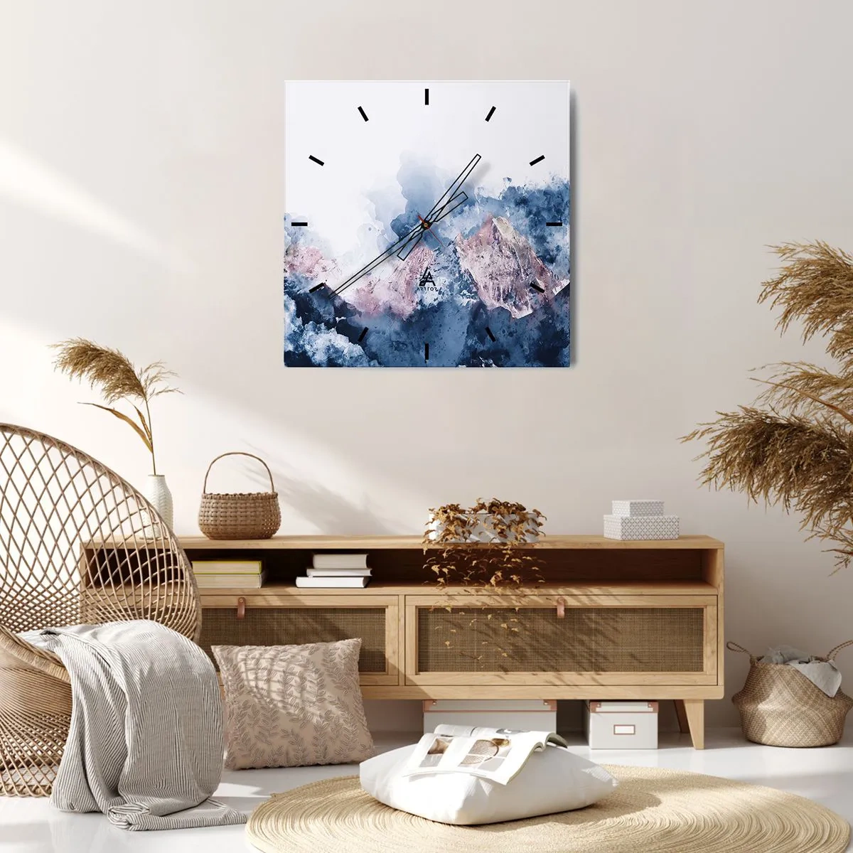 Horloge murale - Pendule murale - Ce sont des sommets ! - 40x40 cm