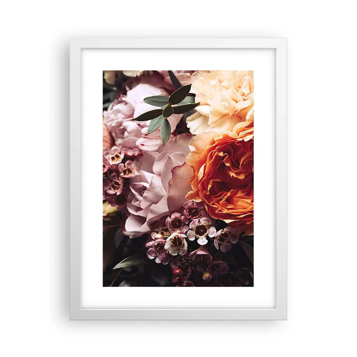 Affiche dans un cadre blanc - Poster - Enveloppé de beauté - 30x40 cm
