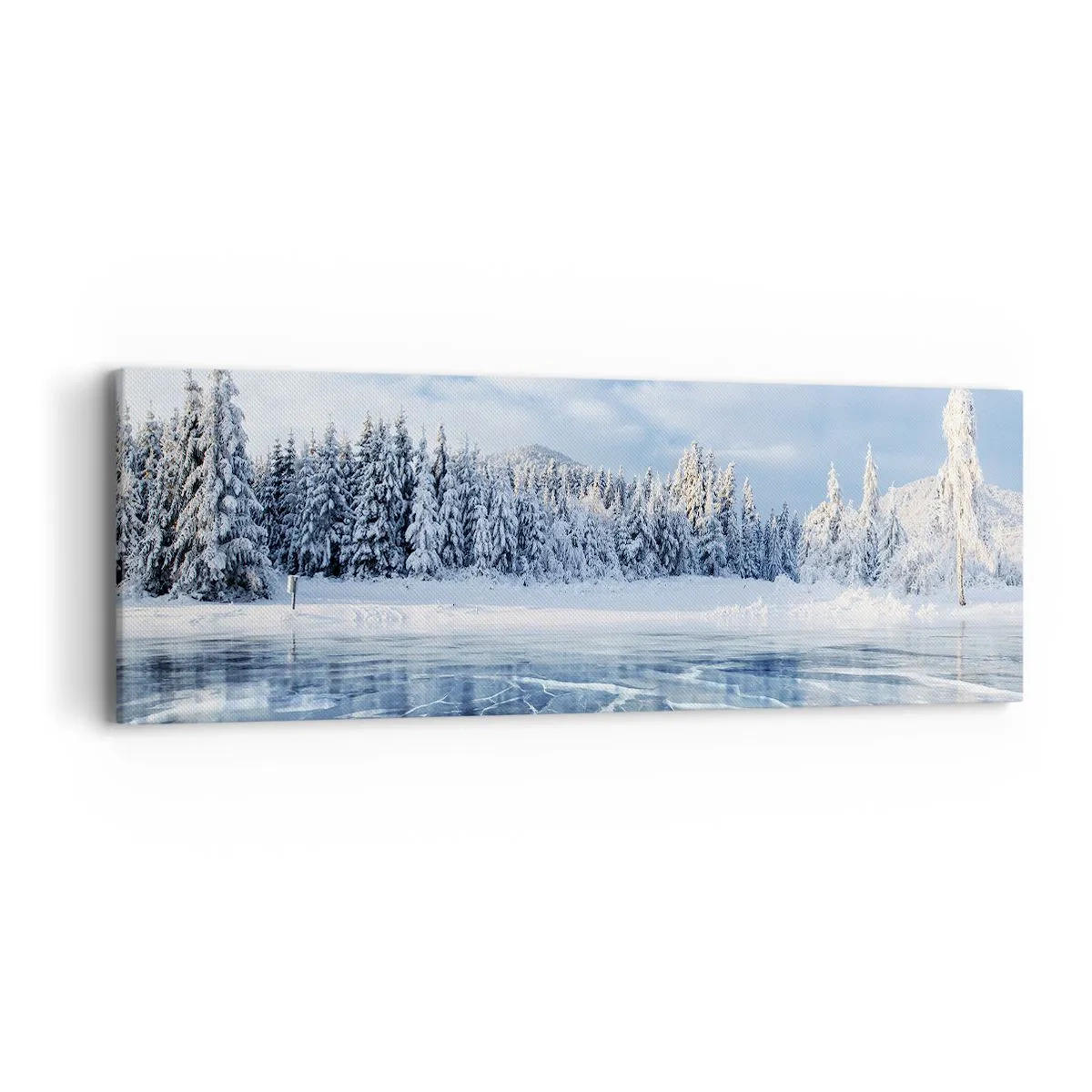 Impression sur toile - Image sur toile - Vue éblouissante et cristalline - 90x30 cm