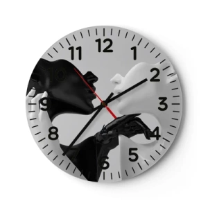Horloge murale - Pendule murale - Attraction - désir - 30x30 cm