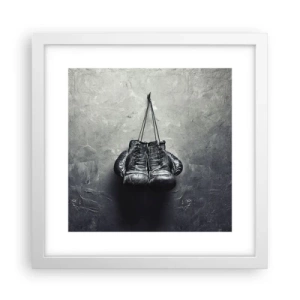 Affiche dans un cadre blanc - Poster - Un temps pour se battre et un temps pour la paix - 30x30 cm