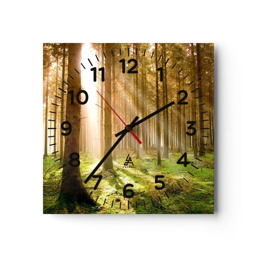 Horloge murale - Pendule murale - Les elfes vont bientôt apparaître - 30x30 cm