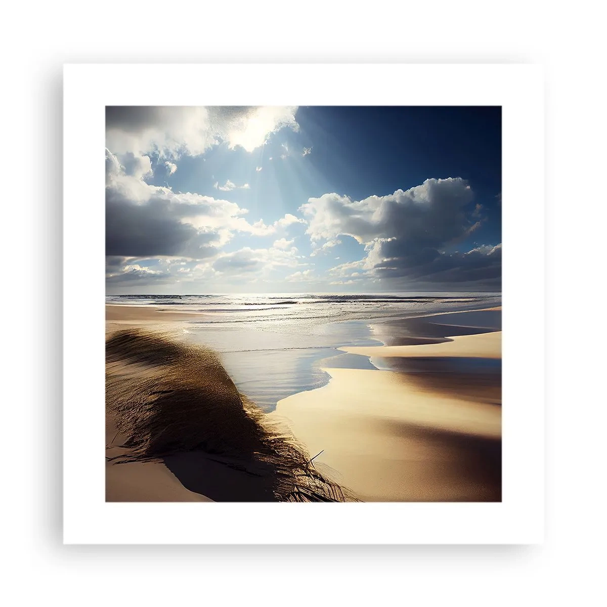 Affiche - Poster - Plage, plage sauvage - 40x40 cm