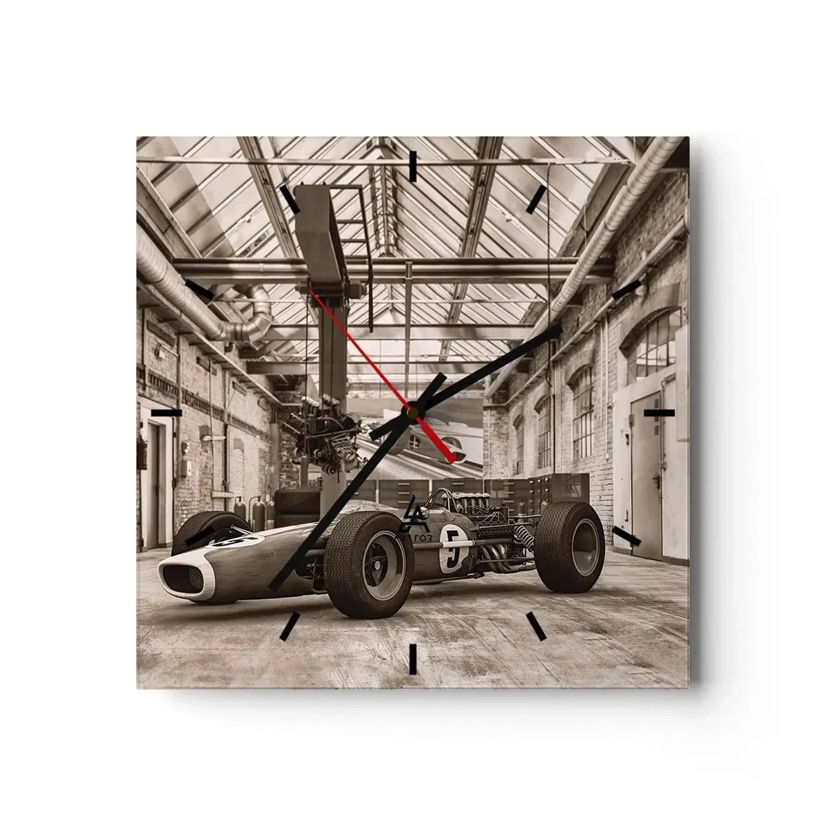 Horloge murale - Pendule murale - Le repos du guerrier - 40x40 cm