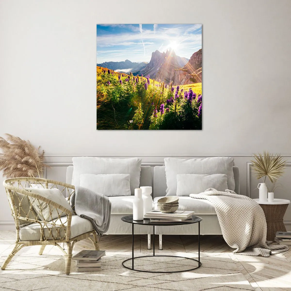 Impression sur verre - Image sur verre - La vie secrète des herbes - 30x30 cm