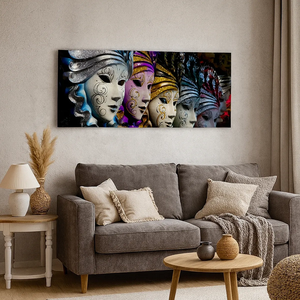 Impression sur toile - Image sur toile - Mystère en or et argent - 30x30 cm