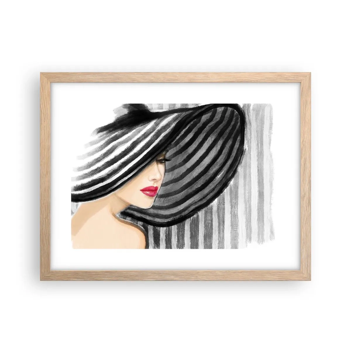 Affiche dans un chêne clair - Poster - Où te chercher ? - 40x30 cm