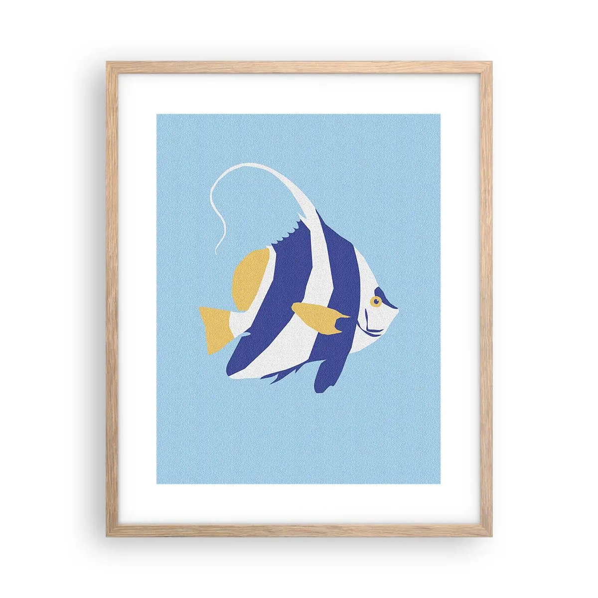 Affiche dans un chêne clair - Poster - Miss eaux tropicales - 40x50 cm