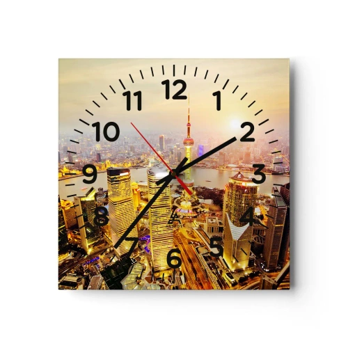 Horloge murale - Pendule murale - Rêve asiatique - 30x30 cm