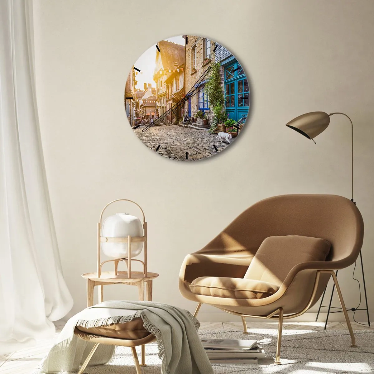 Horloge murale - Pendule murale - Aux confins du monde - 30x30 cm