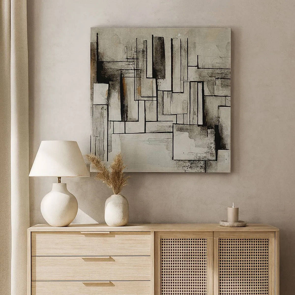 Impression sur toile - Image sur toile - Le pouvoir de la simplicité - 30x30 cm