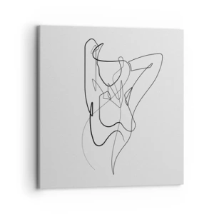 Impression sur toile - Image sur toile - Vraiment, tu es comme ça... - 70x70 cm