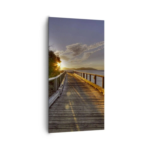 Impression sur toile - Image sur toile - Aller, aller tout le temps en direction du soleil - 65x120 cm