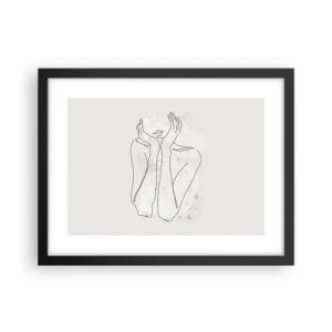 Affiche dans un cadre noir - Poster - Instant de rêve - 40x30 cm