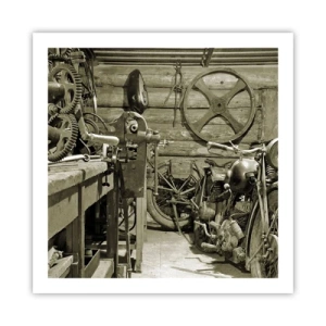 Affiche - Poster - Dans le hangar de l'oncle Władek - 60x60 cm