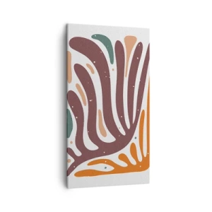 Impression sur toile - Image sur toile - Composition organique rayonnante - 45x80 cm