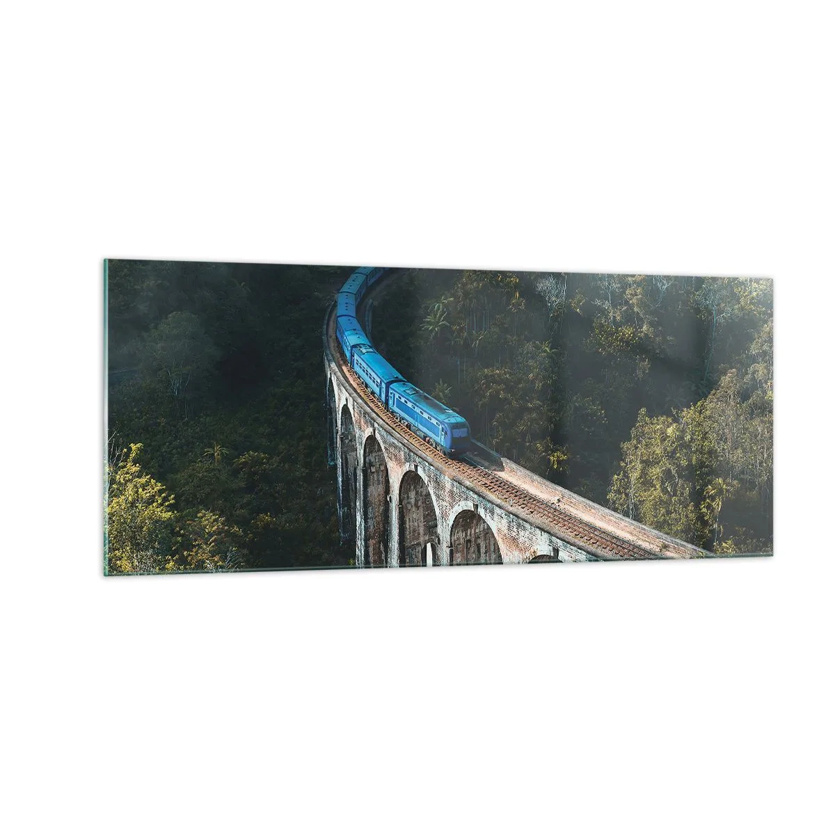 Impression sur verre - Image sur verre - Train nature - 100x40 cm