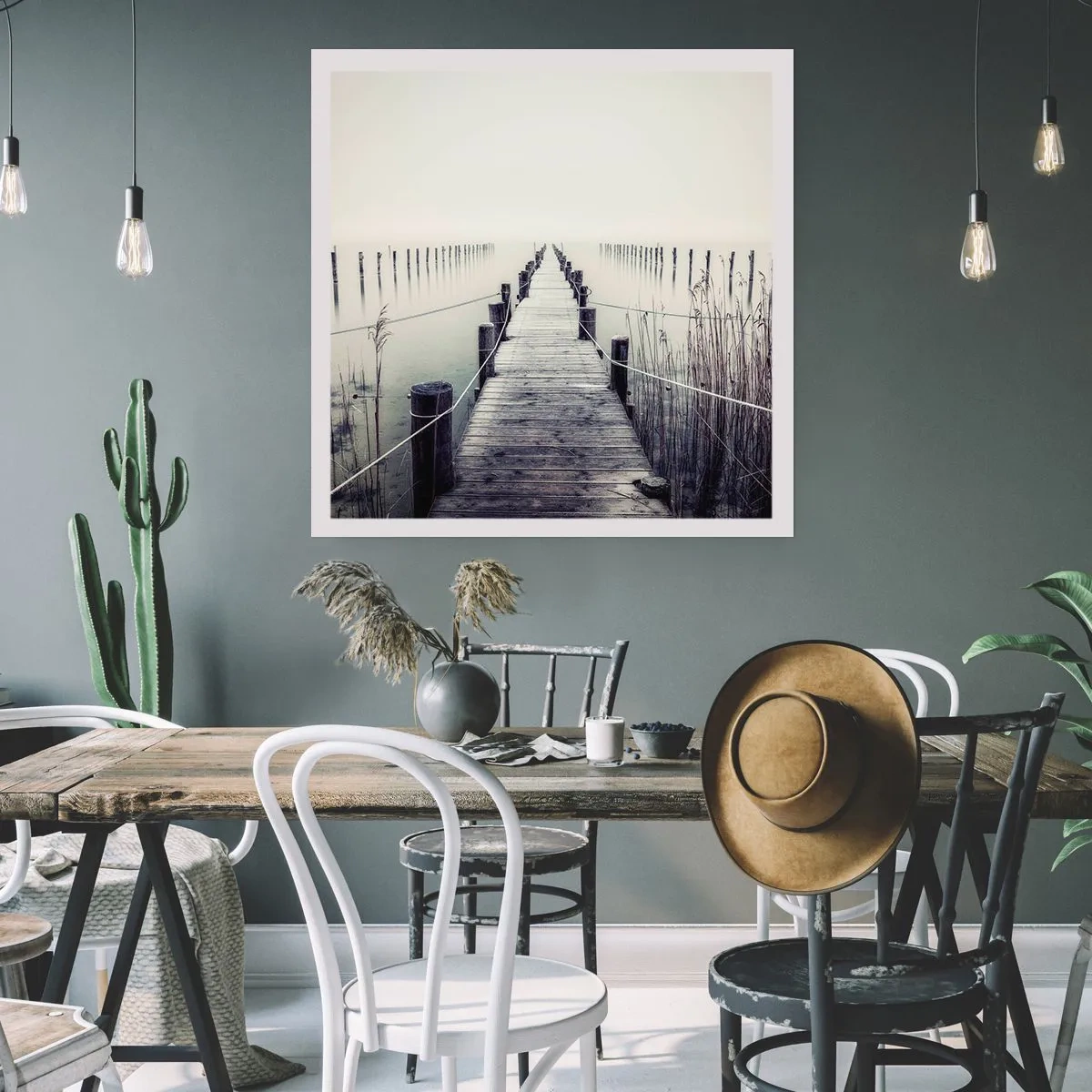 Affiche - Poster - Plongez dans la paix - 60x60 cm