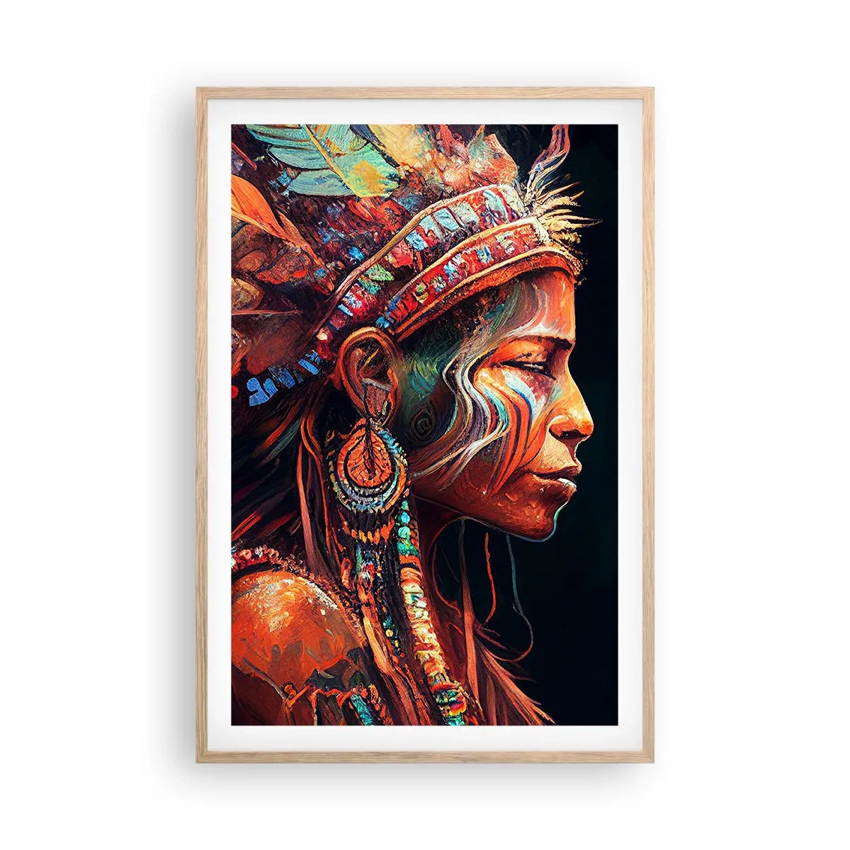 Affiche dans un chêne clair - Poster - Rituel magique - 61x91 cm