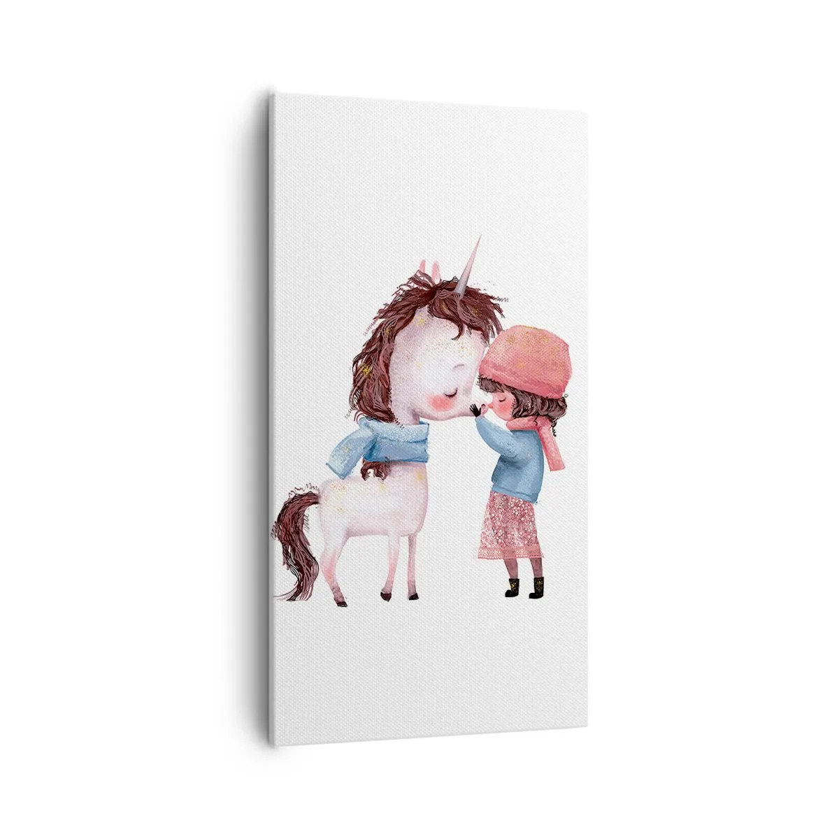 Impression sur toile - Image sur toile - Histoire d'hiver - 55x100 cm