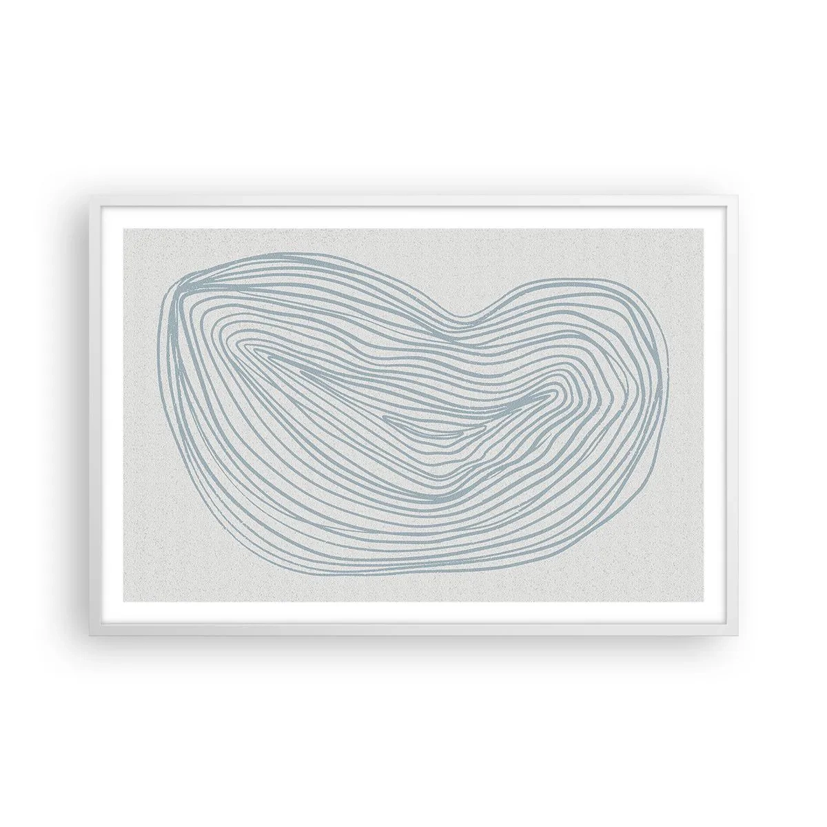 Affiche dans un cadre blanc - Poster - Une goutte de sourire - 91x61 cm