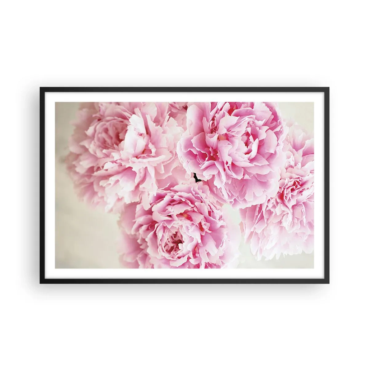 Affiche dans un cadre noir - Poster - En glamour rose - 91x61 cm