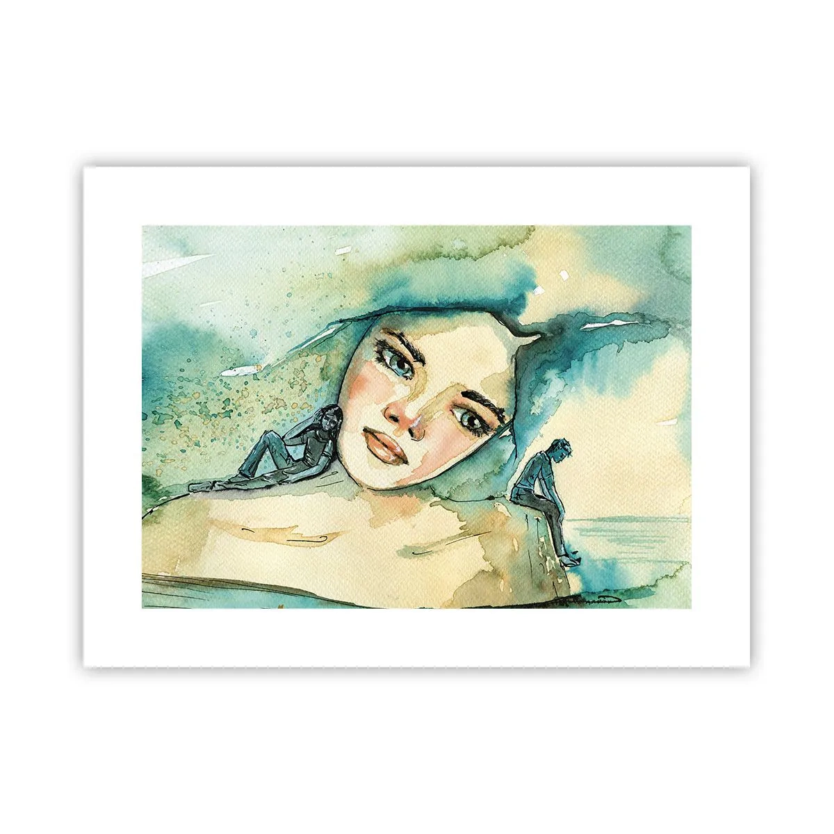 Affiche - Poster - Suis-je bleu? - 40x30 cm