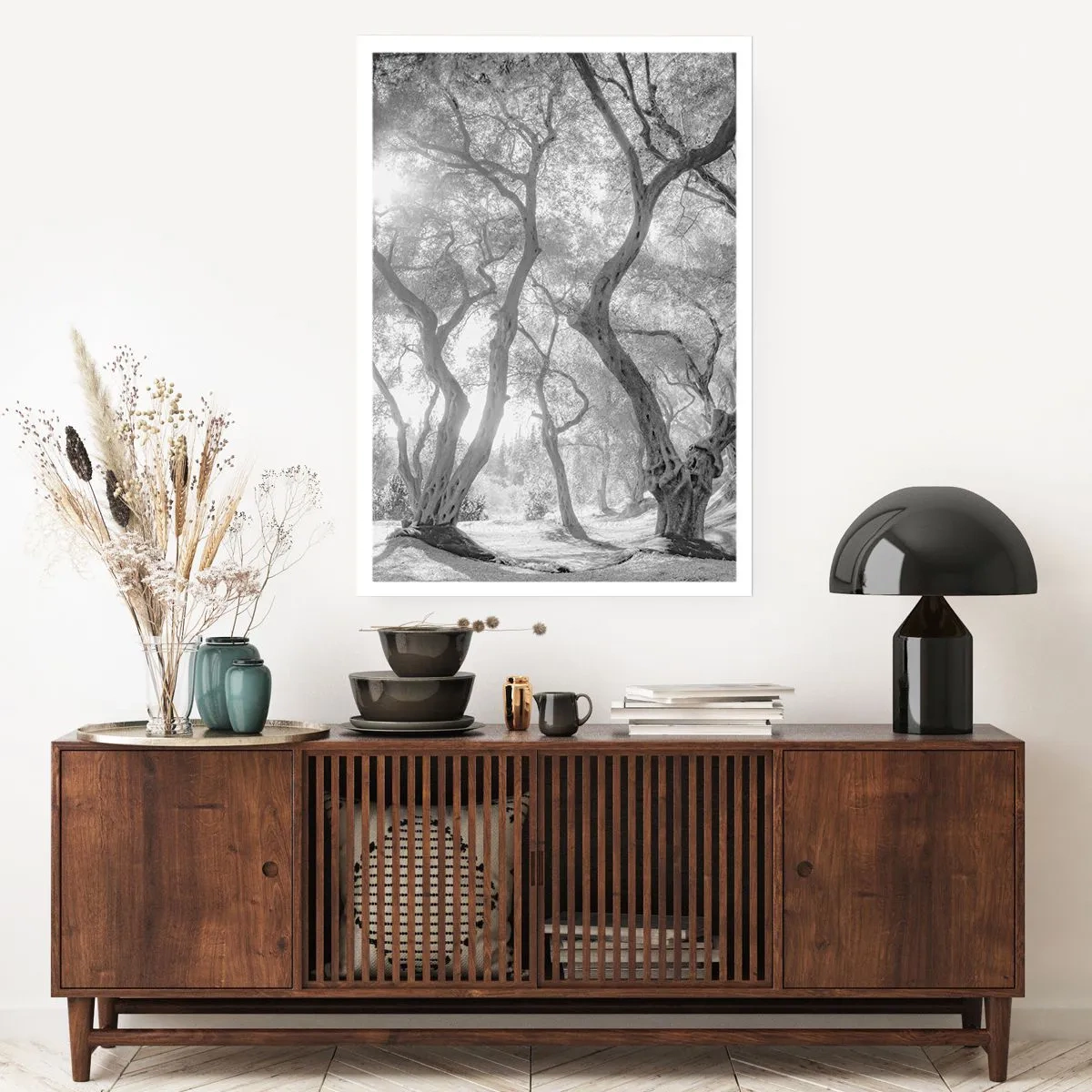 Affiche - Poster - Dans l'oliveraie - 40x50 cm