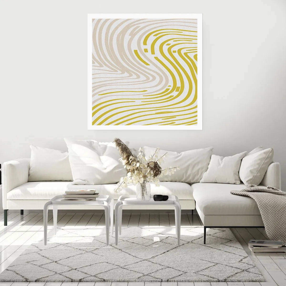 Affiche - Poster - Une composition au léger virage - 60x60 cm