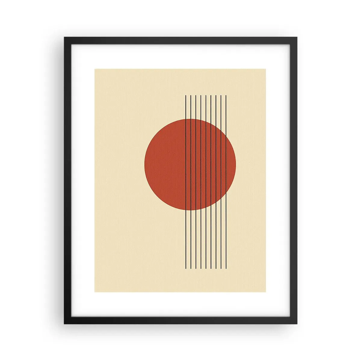 Affiche dans un cadre noir - Poster - Aux alentours et plus loin - 40x50 cm