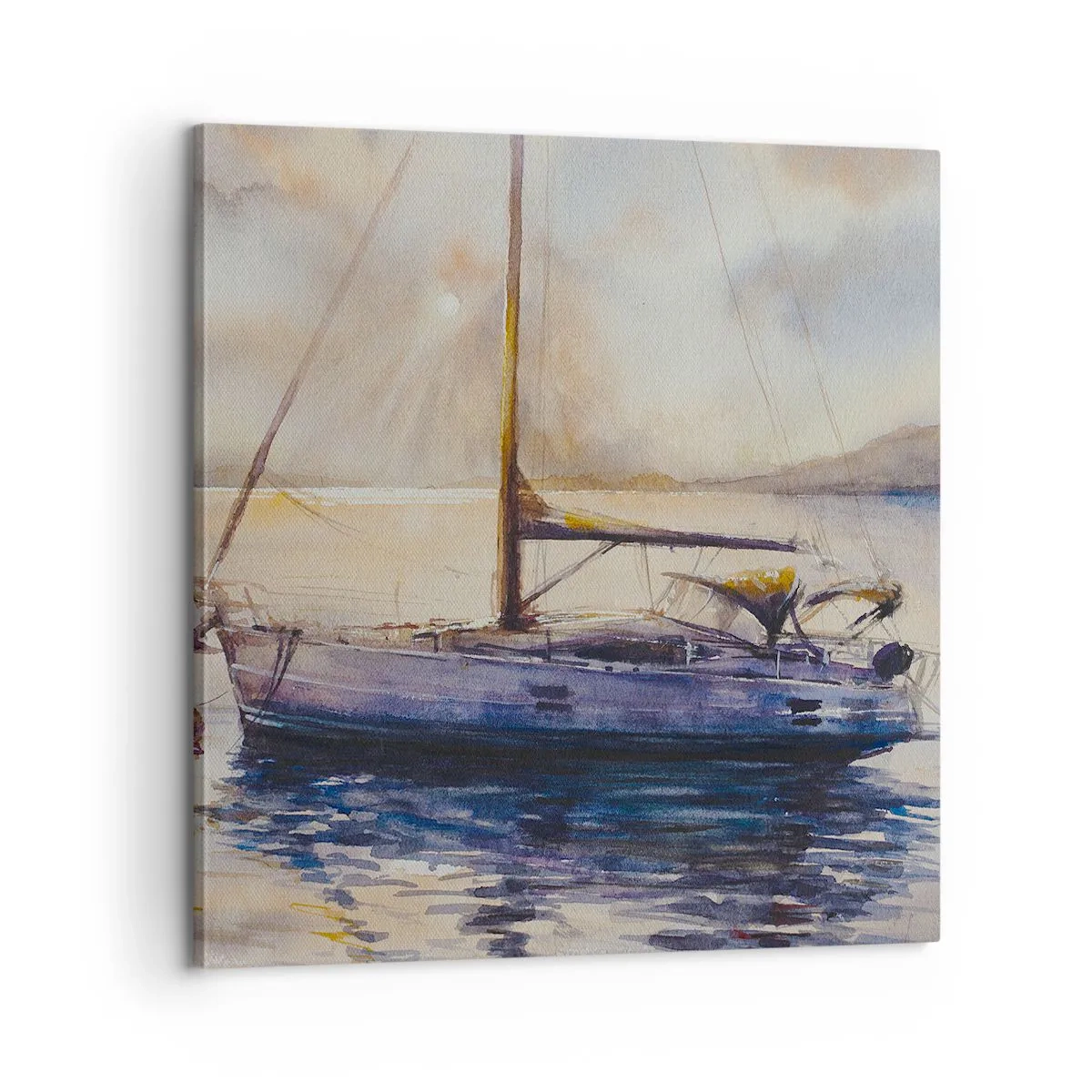Impression sur toile - Image sur toile - Soirée sur la baie - 60x60 cm