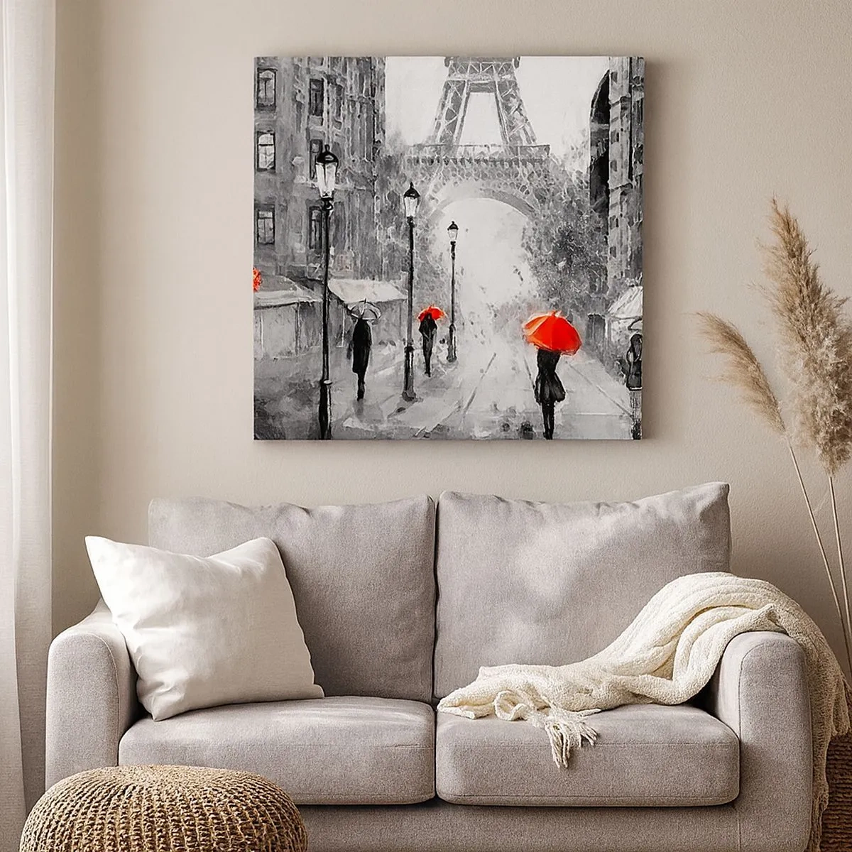 Impression sur toile - Image sur toile - Tous les chemins mènent à elle - 30x30 cm