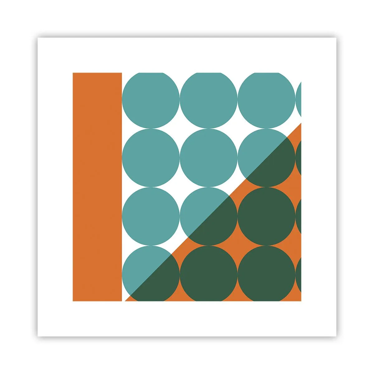 Affiche - Poster - En haut et en diagonale - 30x30 cm