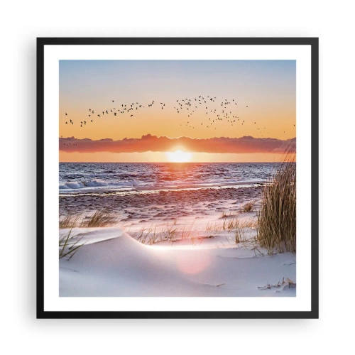Affiche dans un cadre noir - Poster - Paysage horizontal - 60x60 cm