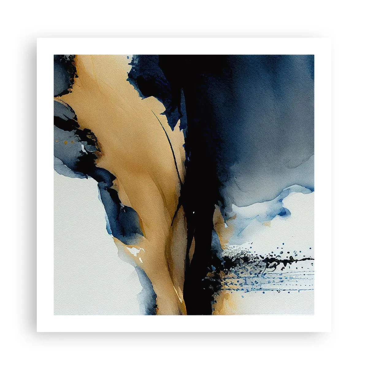 Affiche - Poster - Derrière le rideau - 60x60 cm