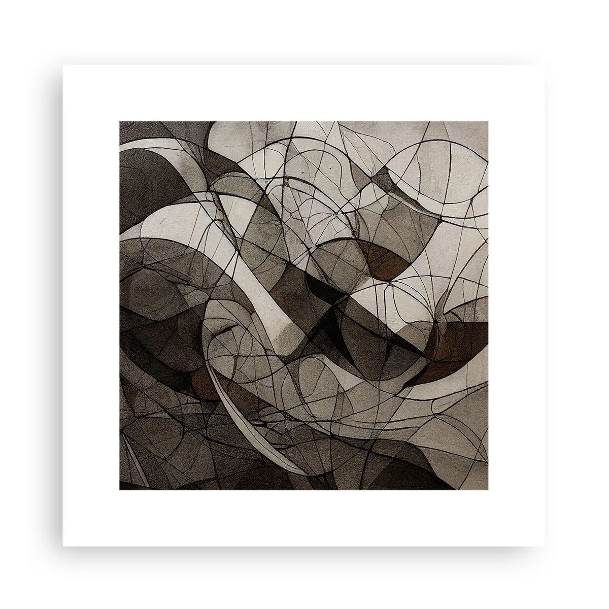 Affiche - Poster - Circulation des couleurs de la terre - 30x30 cm