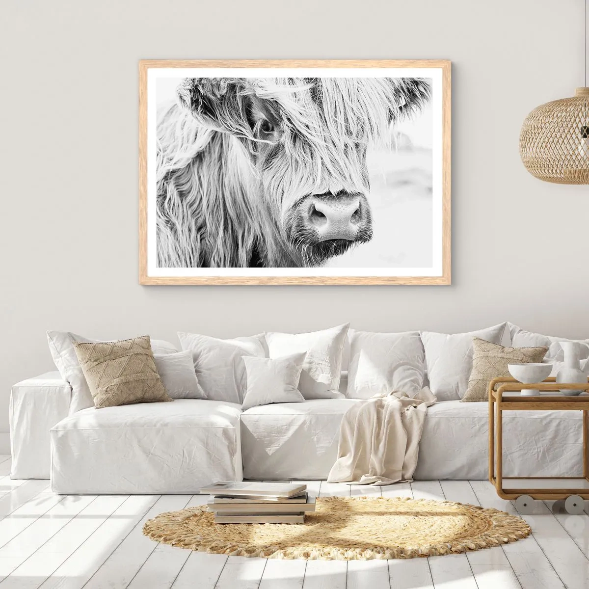 Affiche dans un chêne clair - Poster - Sauvagerie écossaise - 40x30 cm