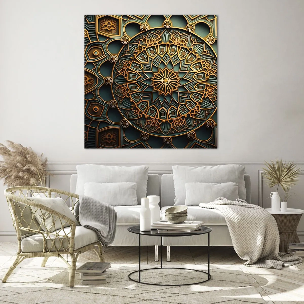 Impression sur verre - Image sur verre - Dans une ambiance arabe - 50x50 cm