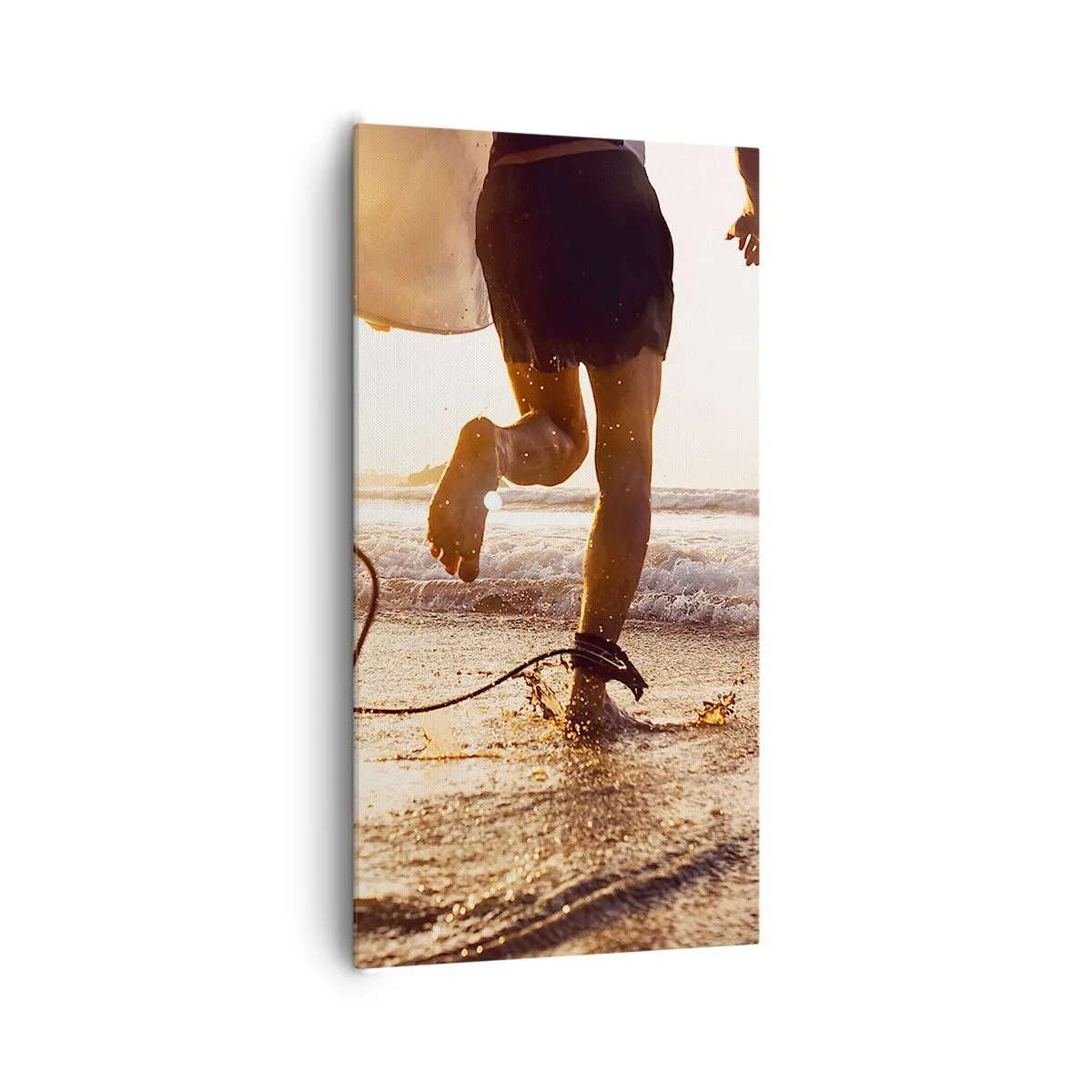 Impression sur toile - Image sur toile - A la rencontre des vagues - 65x120 cm