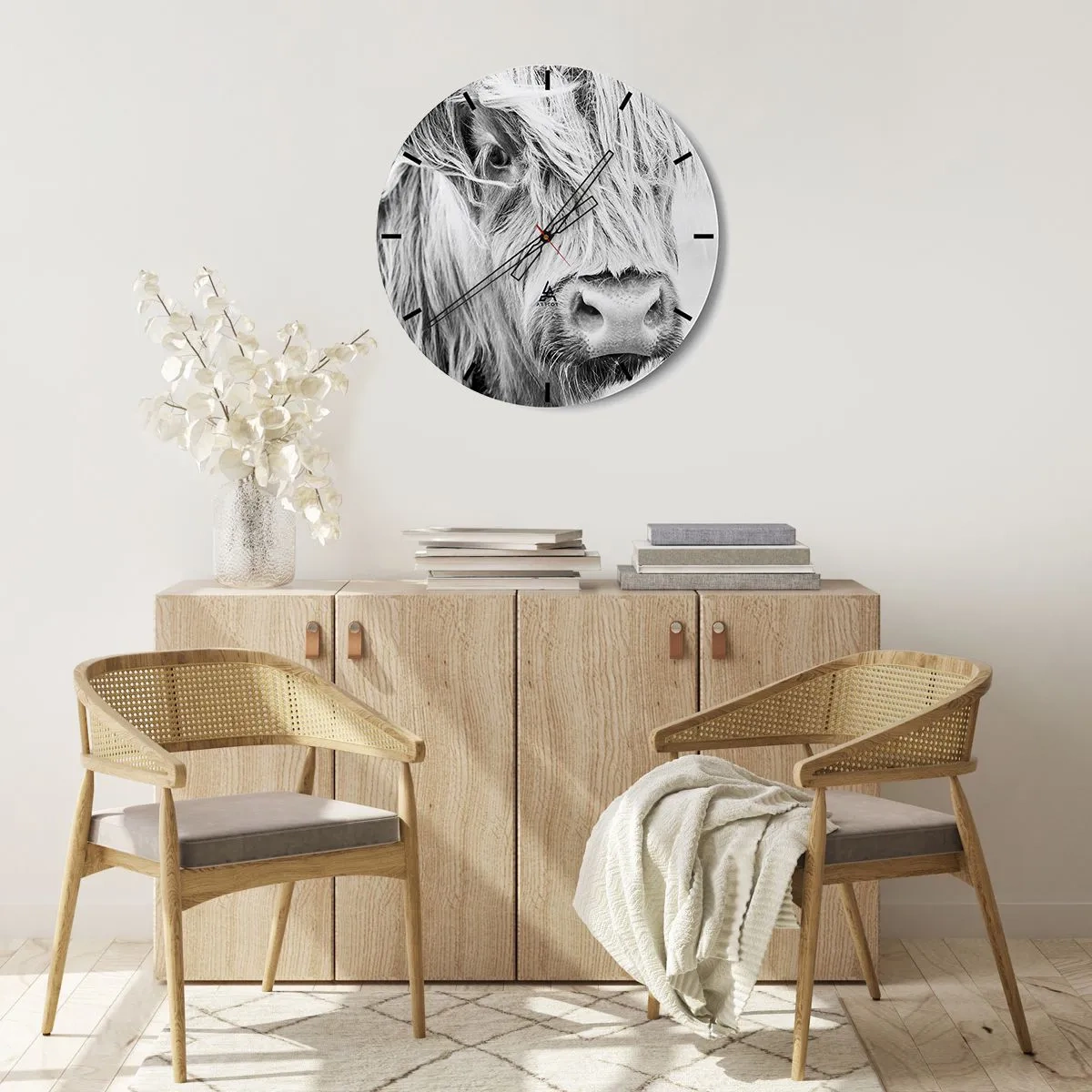 Horloge murale - Pendule murale - Sauvagerie écossaise - 30x30 cm