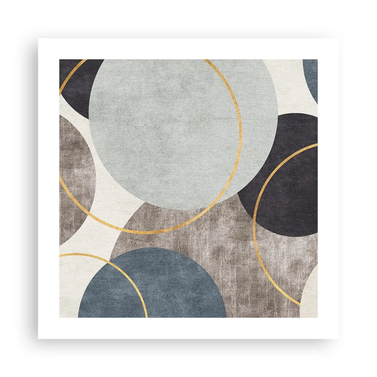 Affiche - Poster - Cercles sur cercles - 50x50 cm