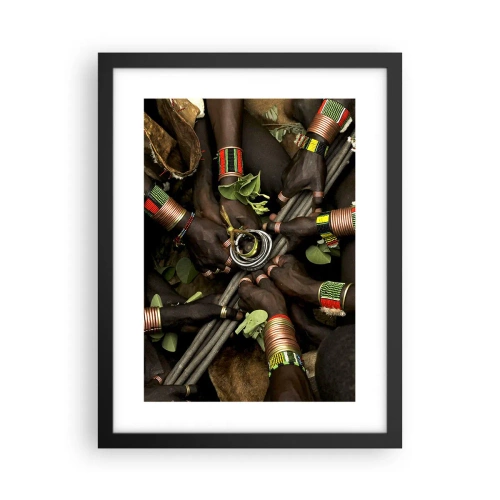 Affiche dans un cadre noir - Poster - Nous sommes ensemble - 30x40 cm