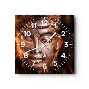 Horloge murale - Pendule murale - Il n'existe qu'ici et maintenant - 40x40 cm