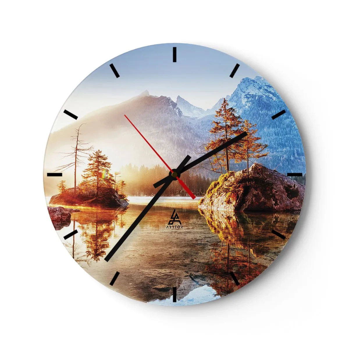 Horloge murale - Pendule murale - La nature sous un nouveau jour - 40x40 cm